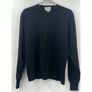 Vintage Cashmere Black Sweater Large Men's Women's Unisex